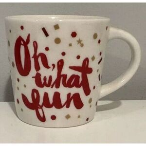Starbucks "Oh What Fun" 2014 Espresso 3 fl oz Demitasse Holiday Cheer‎ Cup Mug